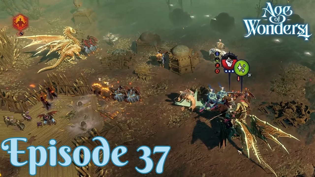 The Bone Dragons Defend The Keep! Ep 37 Age Of Wonders 4 Story Realm (Ratkin Mystic/Hard)