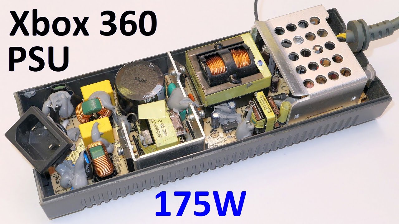 What's inside Xbox 360 power supply (175W)