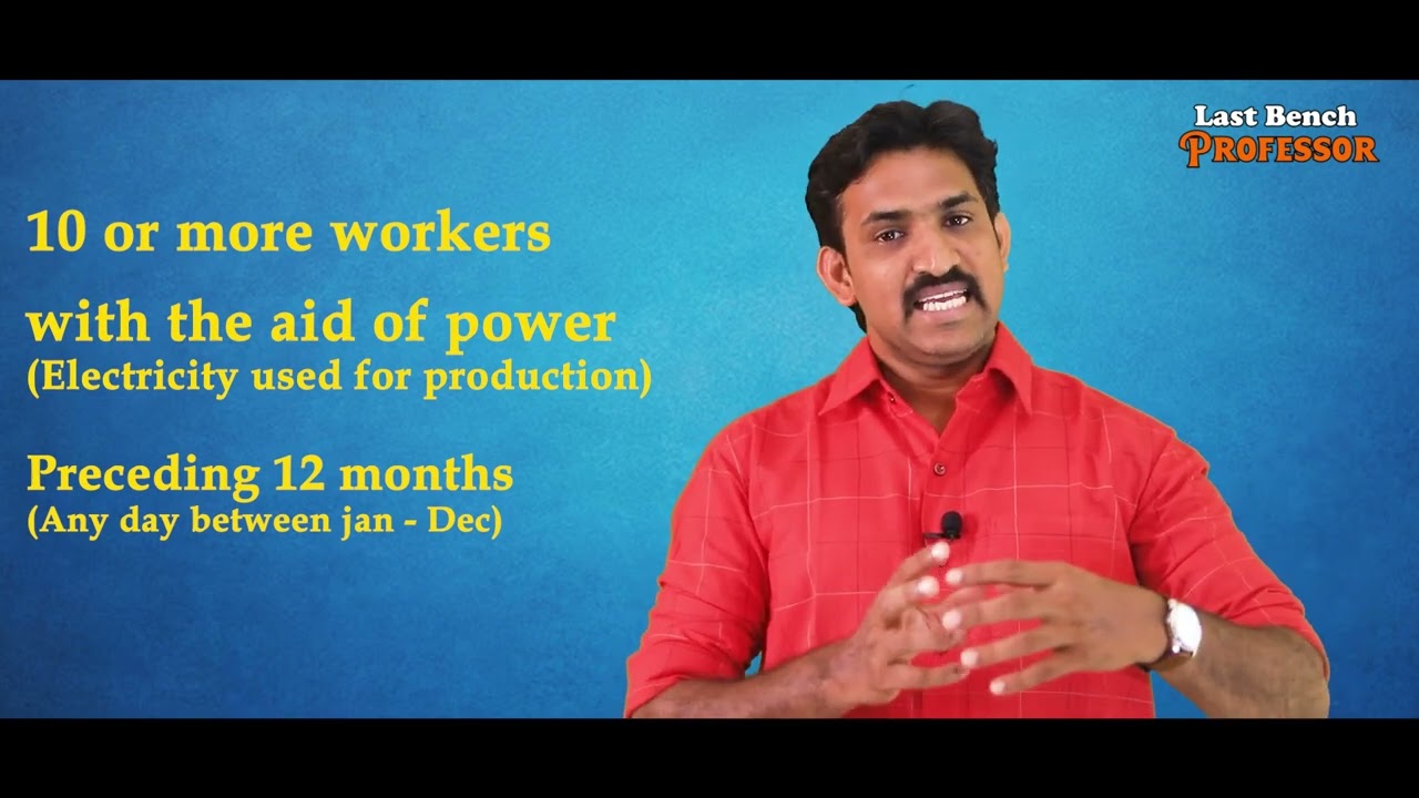 Factory definition explanation in Tamizh | Labour Law videos | Dr. Pushpanathan Arumugam | LBP