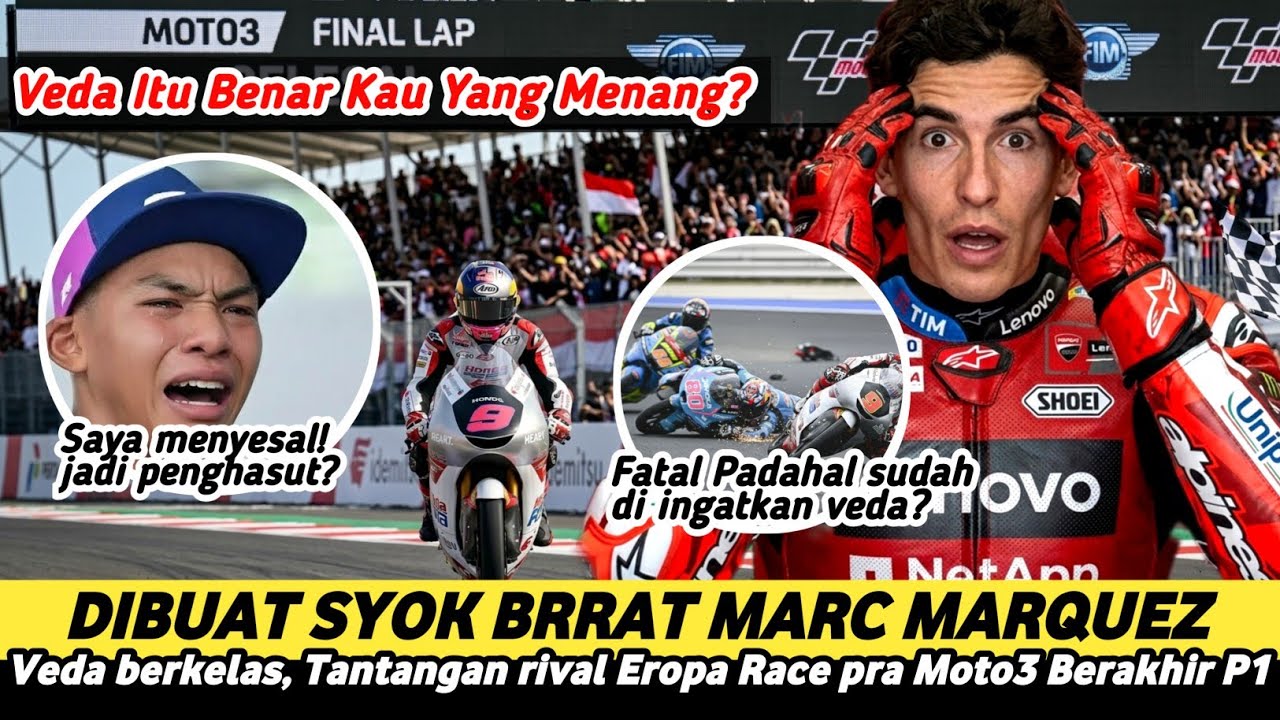 DIDEPAN MATA MARC MARQUEZ !! VEDA MENGGILA JAWAB TANTNGAN DG JUARA, Semua sudah terlambat menyesal? 