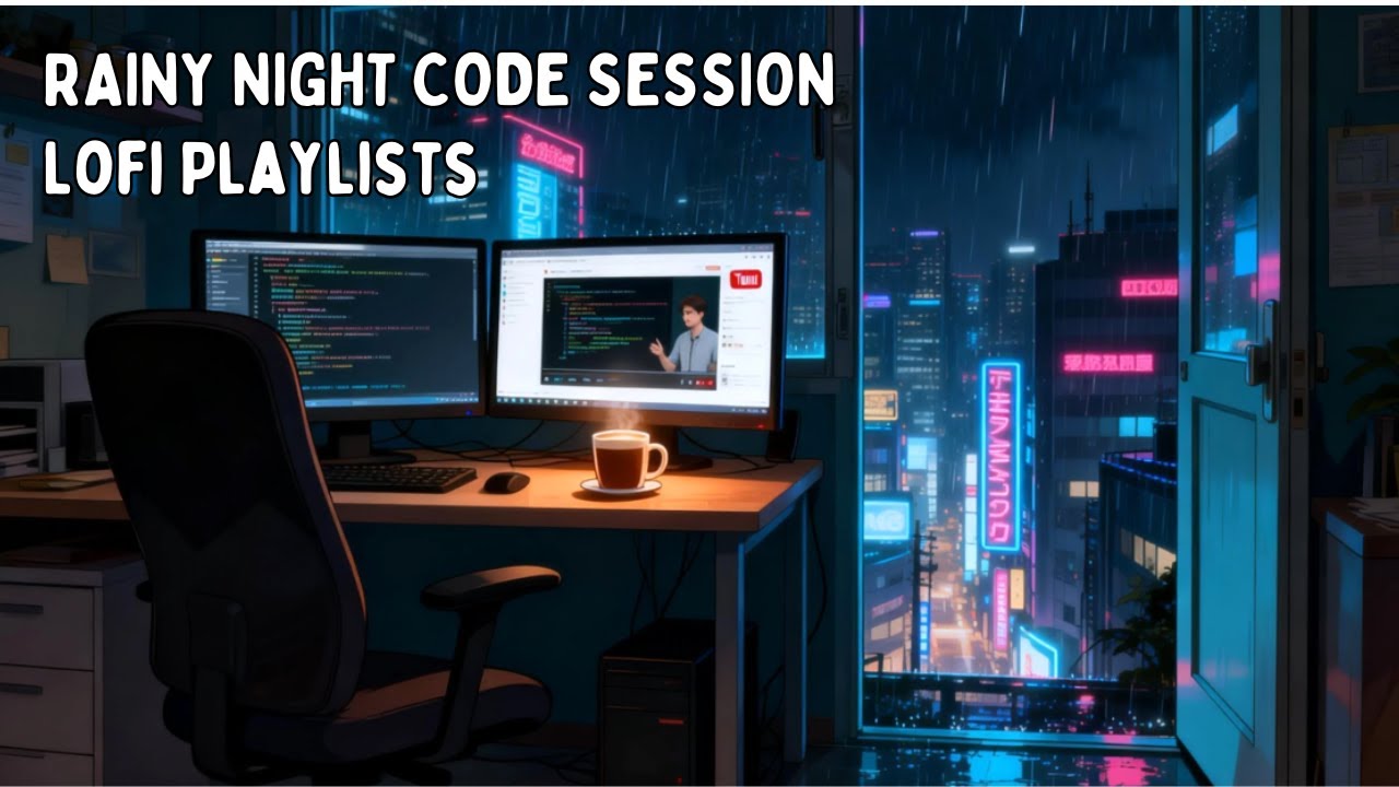 Saturday Night Rain Lofi Playlist | Chill & Focus Beats for Study, Coding, and Relaxation
