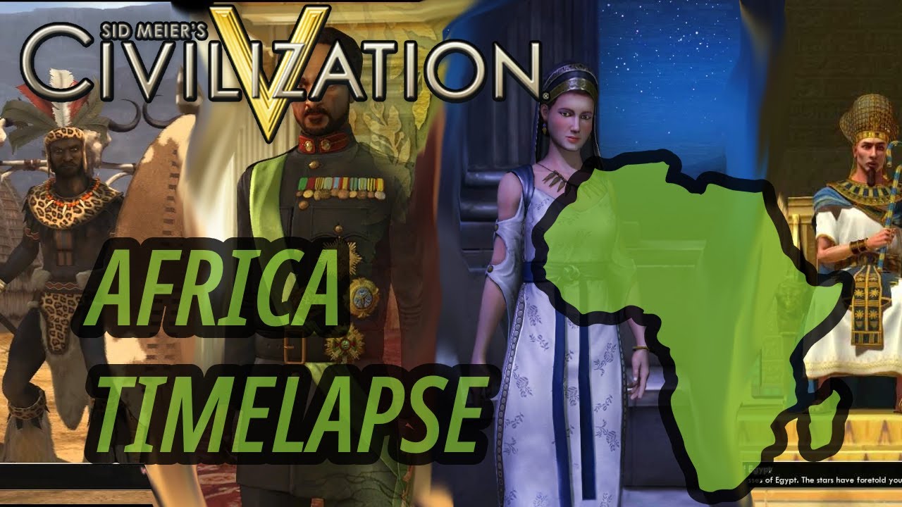 Civilization 5 - Making Custom Africa Map Timelapse