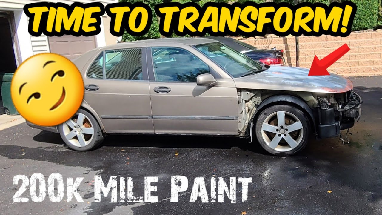 Body Panels are Coming OFF of my Saab 9 5 Aero! Paint Prep Pt  1