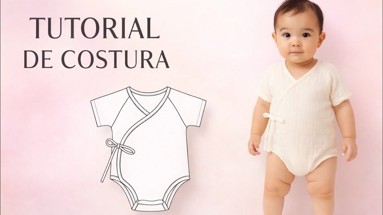 Body kimono jinbei Infantil | Passo a Passo + Molde PDF grátis 