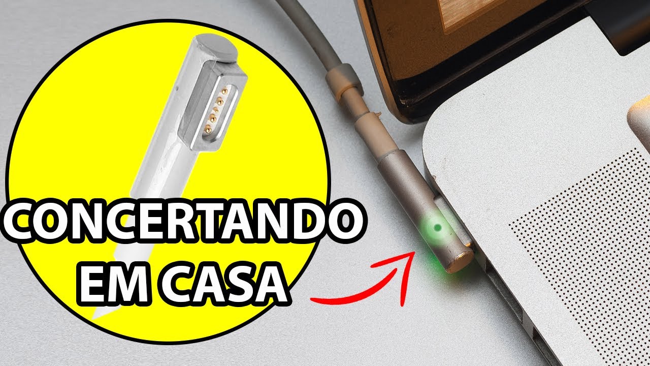 COMO REPARAR CARREGADOR APPLE MACBOOK EM CASA
