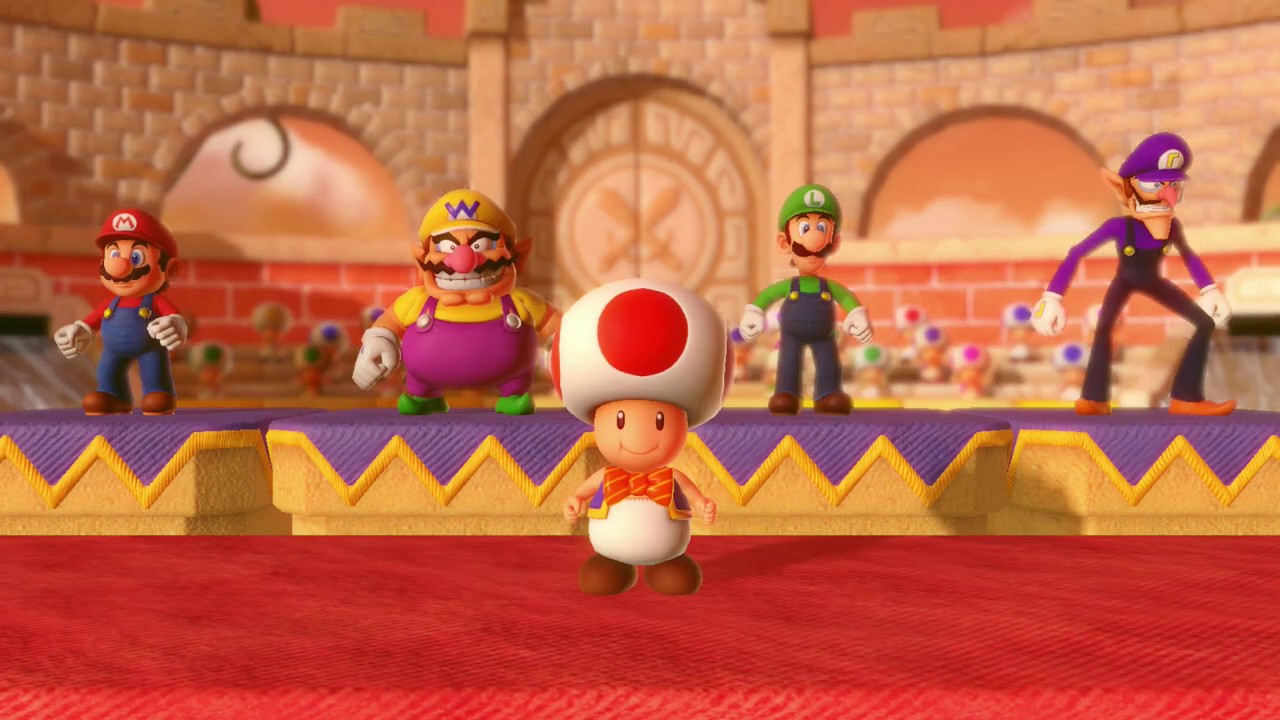 Super Mario Party Mariothon #20 Mario vs Wario vs Luigi vs Waluigi