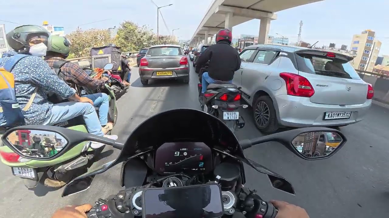 10Feb2026 - BMW S1K Bangalore Biker - Daily Ride - CCD Harlur To Office