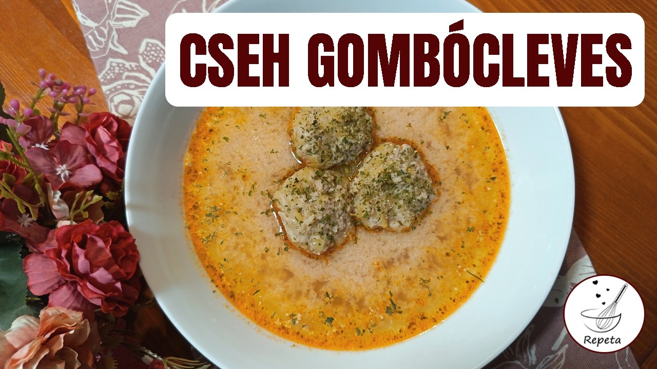 Cseh gombócleves 🍲 finom, laktató