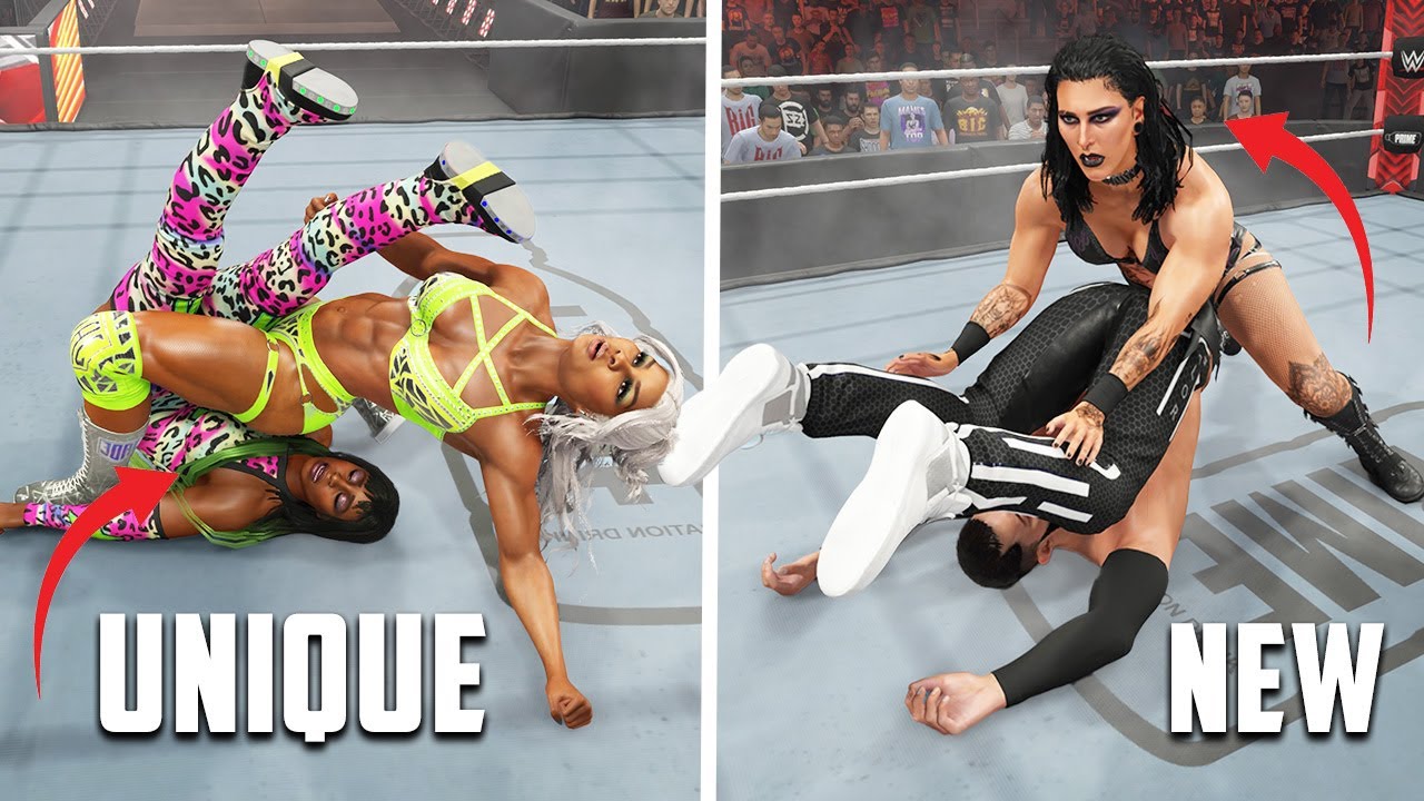All The New Unique Pin Combos in WWE 2K25 (Sliced Bread,Riptide & More)