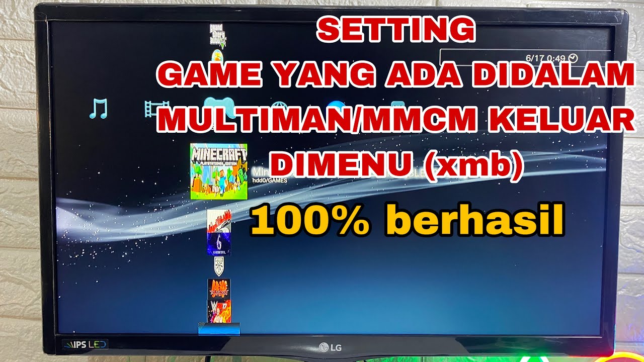 CARA MENGELUARKAN GAME YANG ADA DI MMCM/MULTIMAN PS3 CFW DIMENU LUAR XMB PS3 SERI 25,20,21