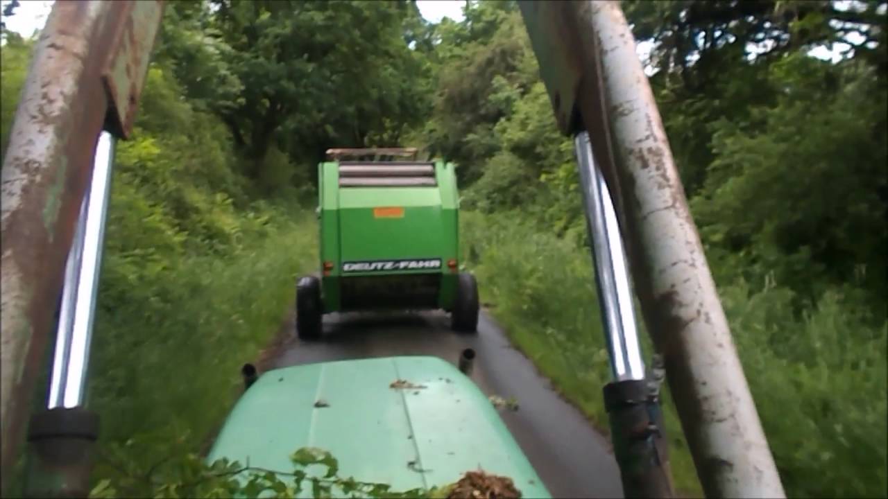 Gr&uuml;nfutter holen mit Deutz D 6006 und Deutz GP 2.50
