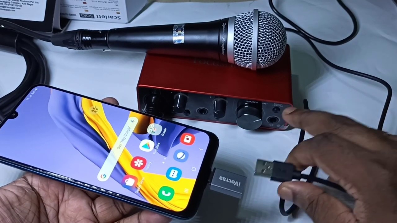 Как подключить USB-аудиоинтерфейс к мобильному телефону Android