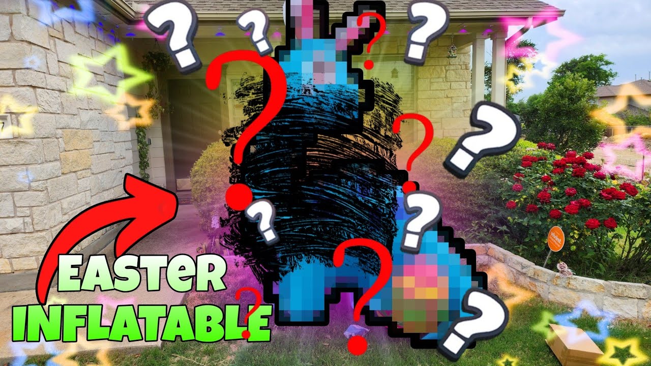 Guess what mystery Easter Inflatable Blow Up we got