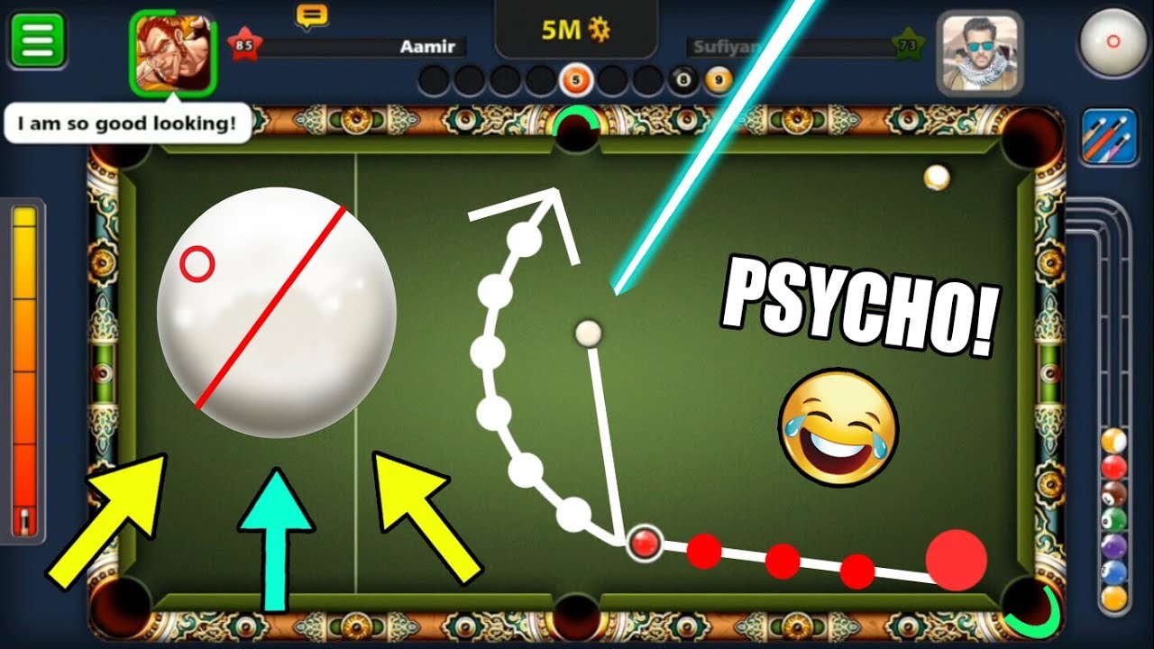 PSYCHO Player In 8 Ball Pool CAUGHT LIVE (funniest spin ever in 8 Ball Pool)
