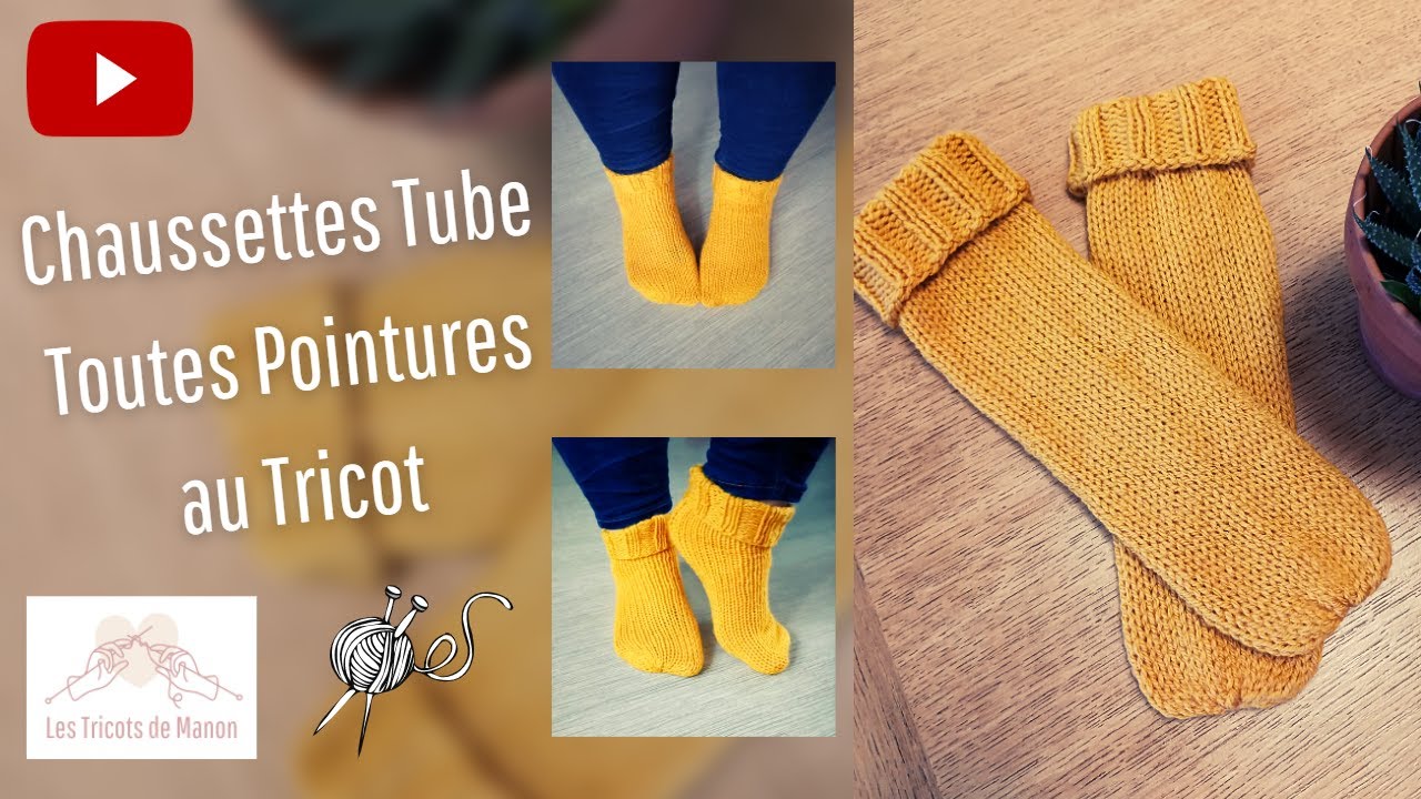 Chaussettes Tube Toutes Pointures au Tricot