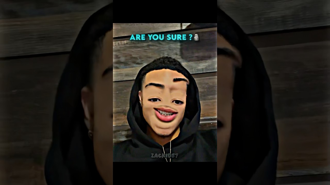 The best face filter🗿 #Zackids7