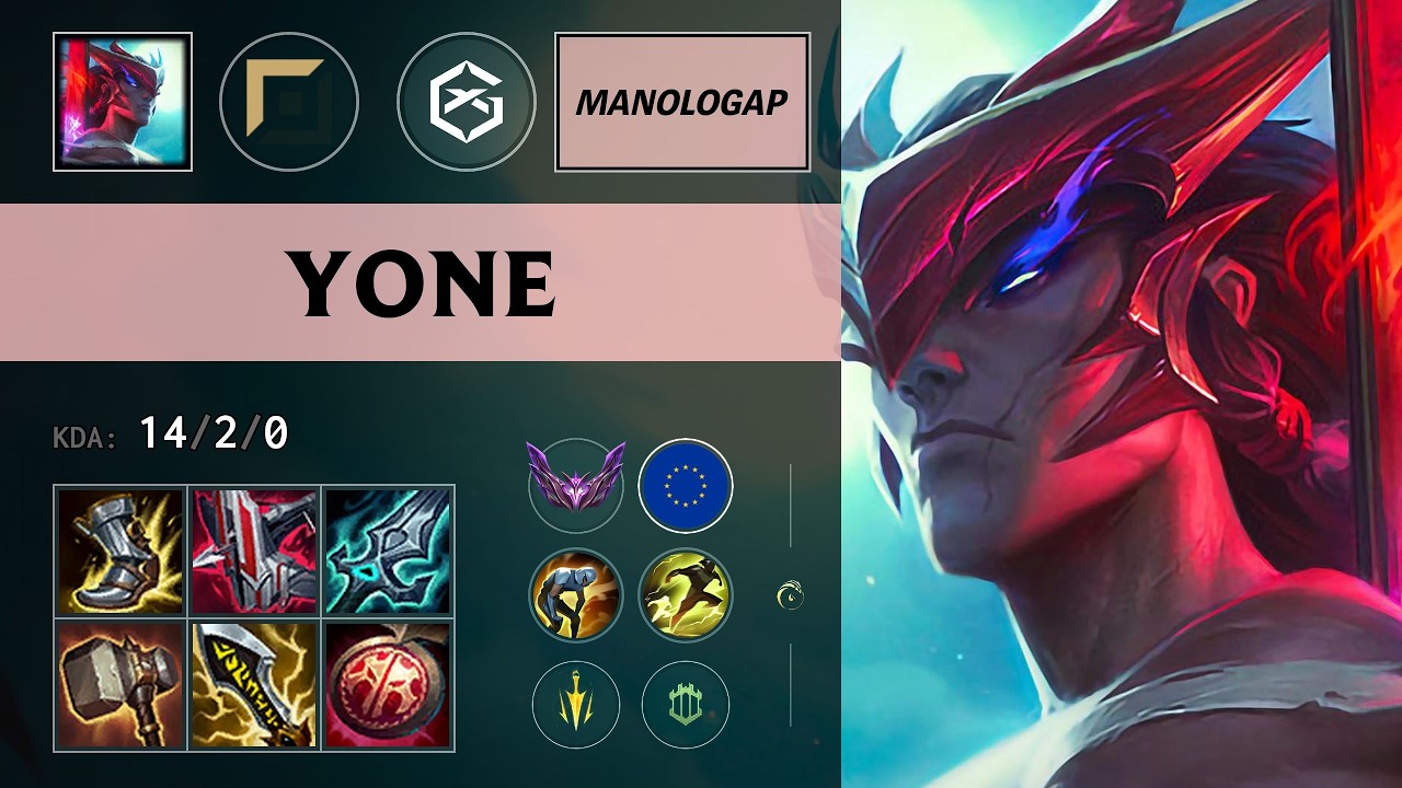 (GX ManoloGap) Yone Top vs Lee Sin - EUW Master Patch 26.15