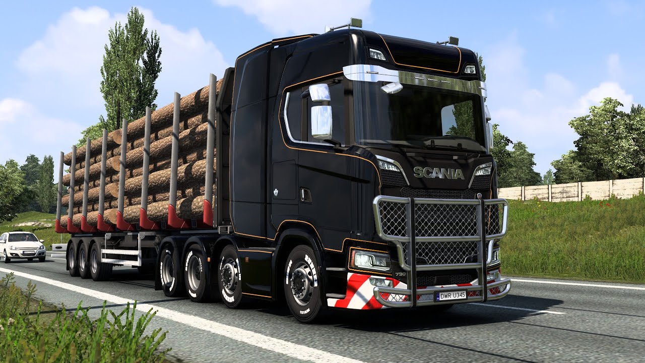 Scania S 730 HP Beast! Heavy Logs Delivery | ETS2 | GP-Game