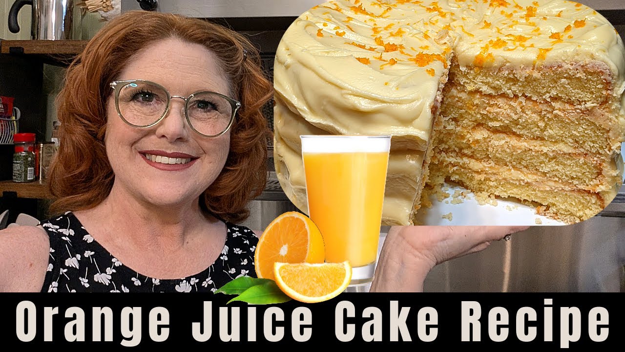 Orange Juice Cake with Concentrate - Orange Cake & Icing