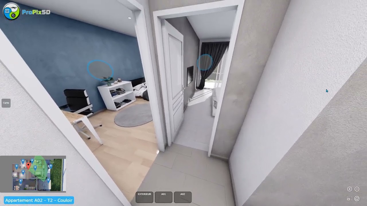 Visite virtuelle 3D 360&deg; interactive