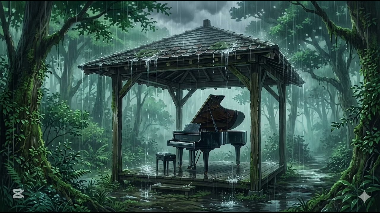 THE CURSED PIANO: 1 HOUR OF MADNESS & MELANCHOLY IN THE RAIN 🎹🌩️💔