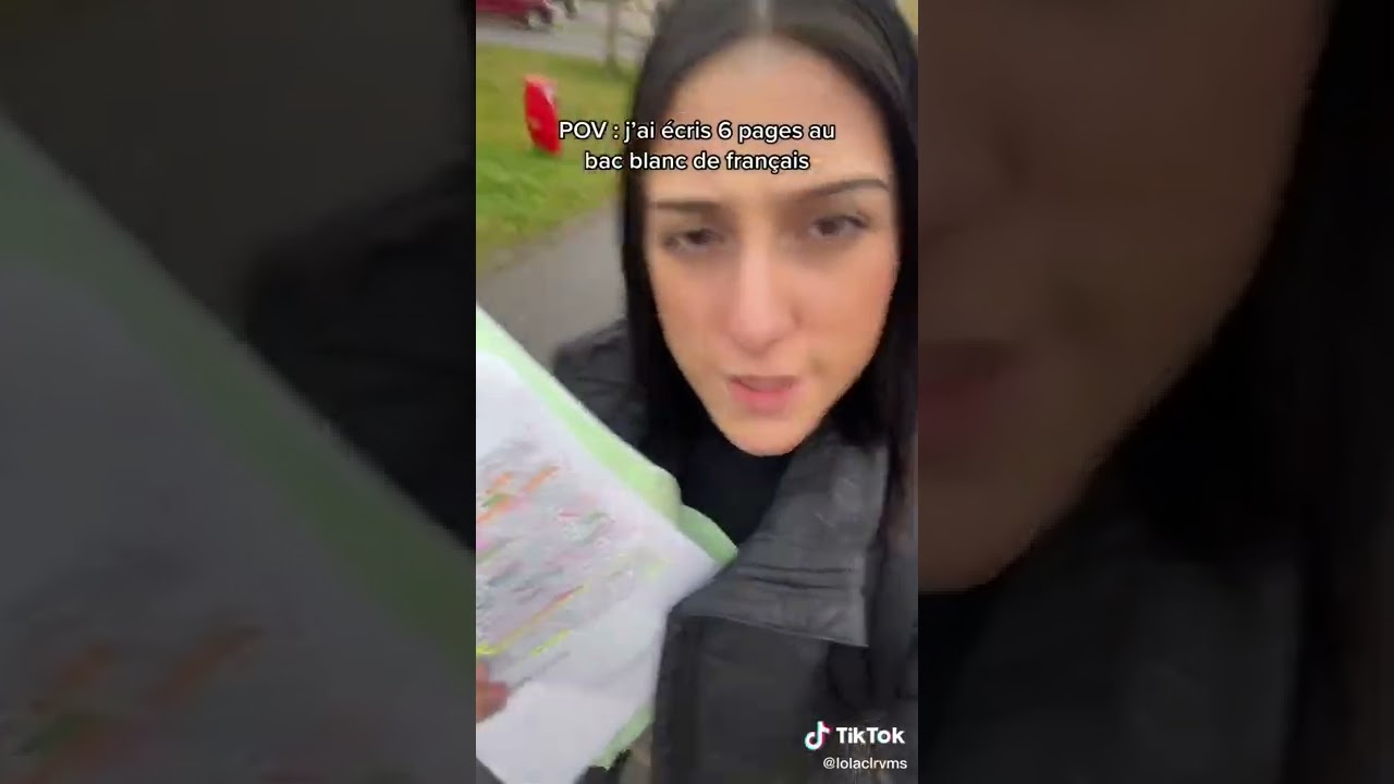 Pov : Quand j'ai &eacute;cris 6 pages au bac blanc de francais - lolaclrvms