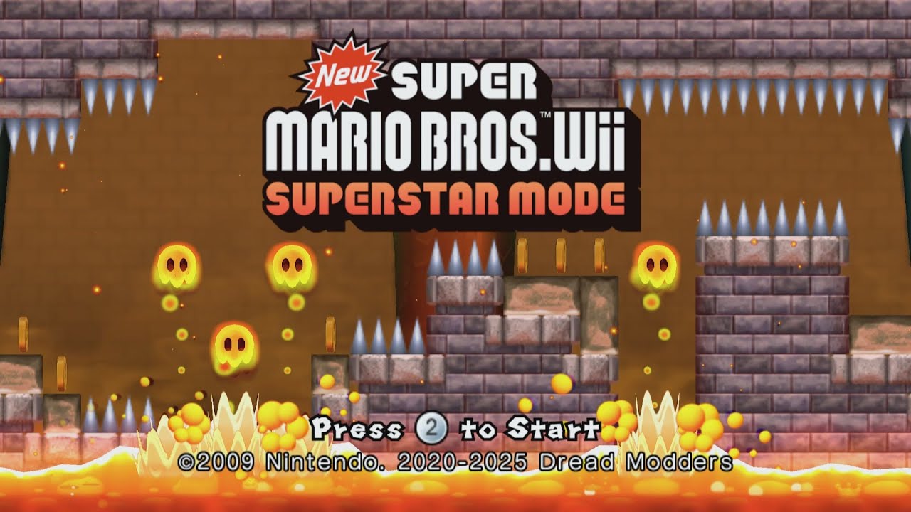 Super Star Mode NSMBW v.2 Full Playthrough 100% (DEMO)