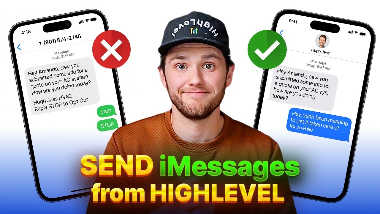 Как отправлять iMessages внутри GoHighLevel (синие пузырьки для всех!)