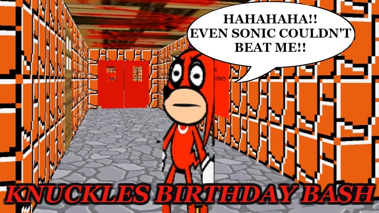 KNUCKLES BIRTHDAY BASH CANNOT BE BEATEN!! | Baldi's Basics in Education and Learning