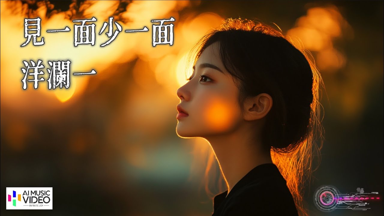 【高清MV】洋瀾一 - 見一面少一面（原唱：王羽澤）【Pinyin | AI音樂視頻 | 中文繁體拼音動態字幕】Yang Lanyi  【洋澜一 - 见一面少一面】