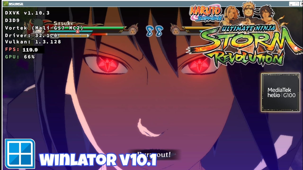 Naruto Shippuden: Ultimate Ninja Storm Revolution | Mediatek Helio G100 | Winlator v10.1