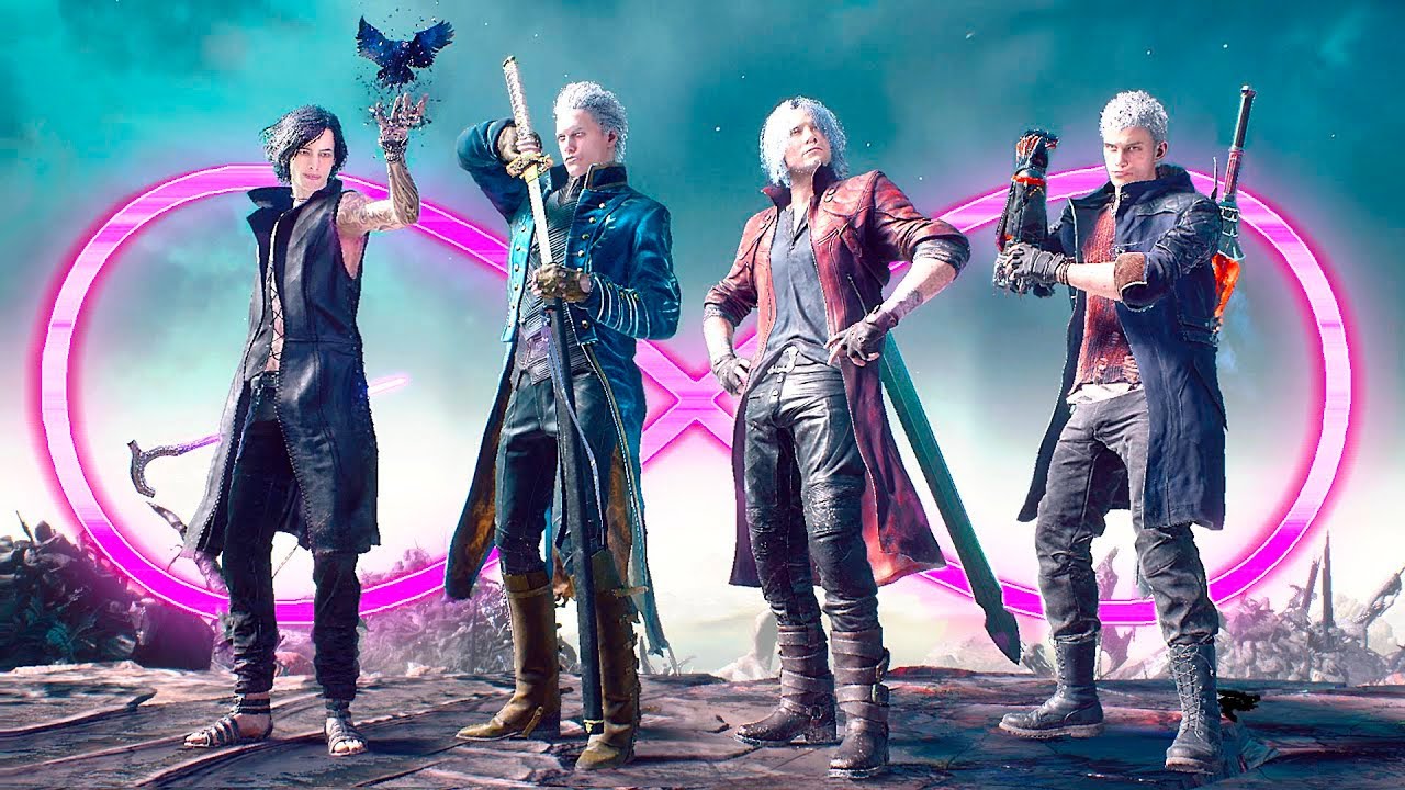 Devil May Cry 5 - Инфинит | Безумные комбо Данте, Вергилий, Неро, Ви