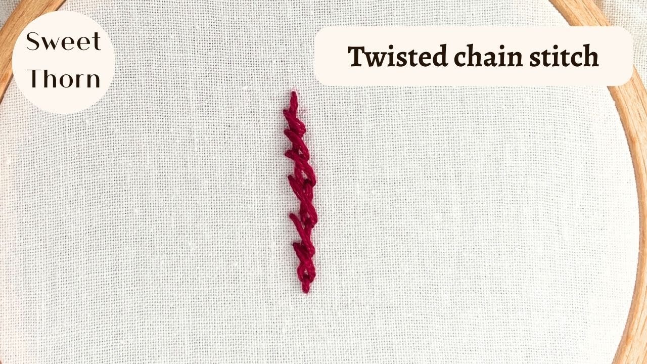 Twisted chain stitch