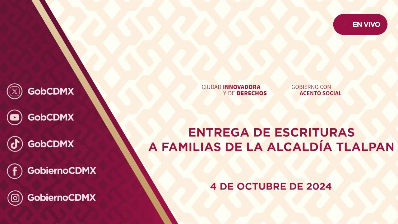 Entrega de Escrituras a Familias de Tlalpan
