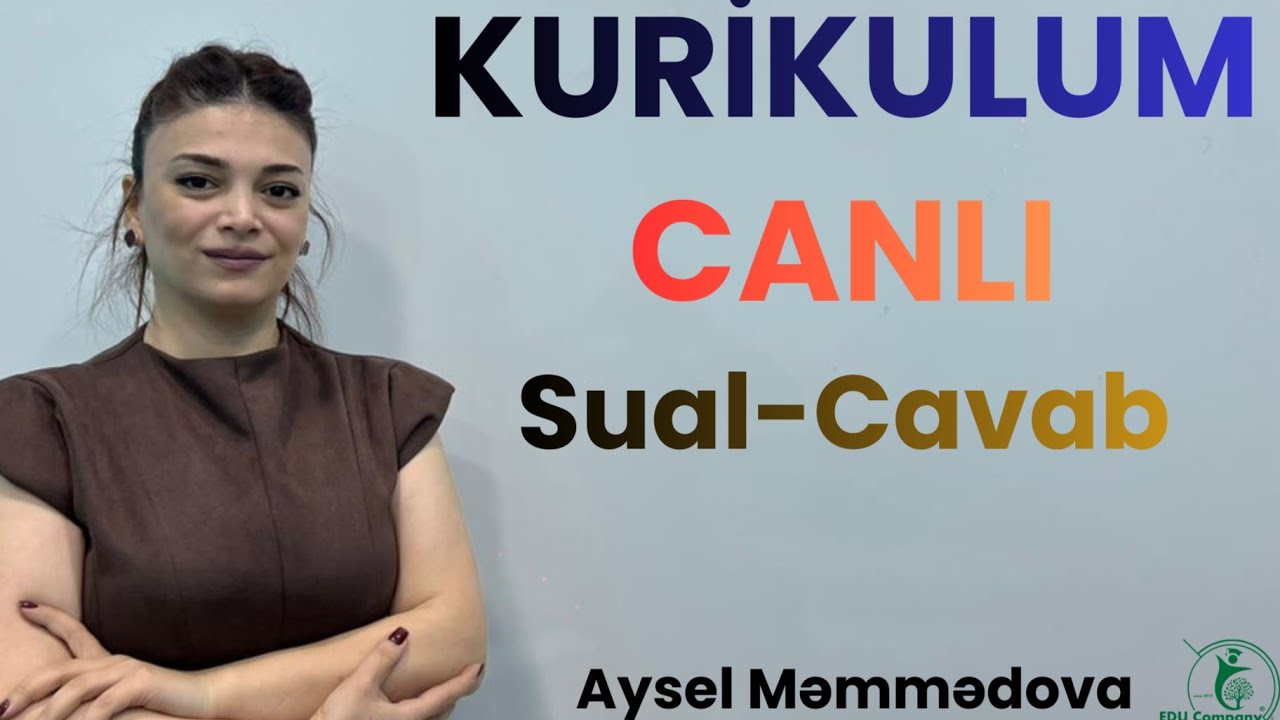 Canlı sual-cavab | Aysel Məmmədova I 055 344 45 89 I #miq #kurikulum #sertifikasiya