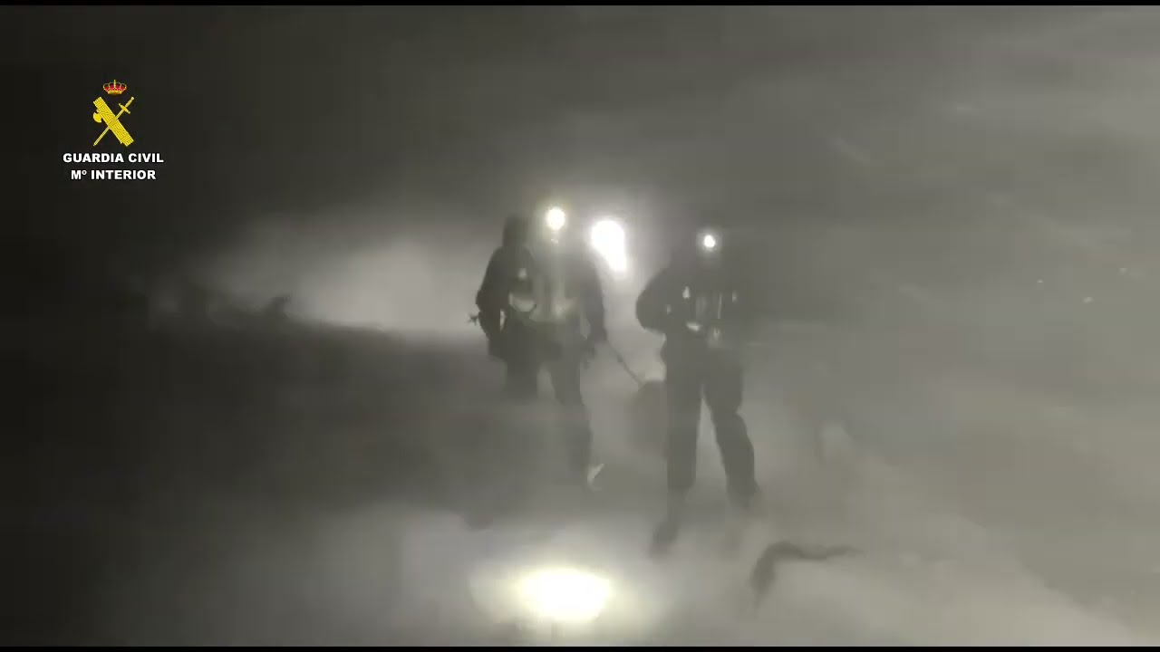 Ocho horas de rescate de una esquiadora de montaña en Benasque