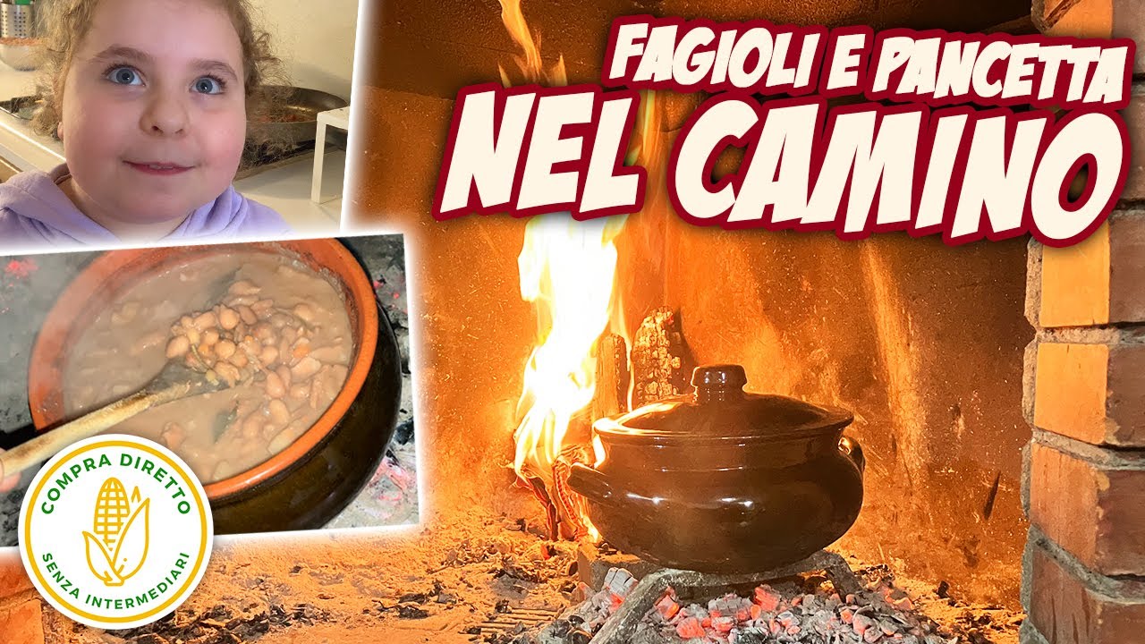 #49 - Fagioli e pancetta cotti nel camino a legna, ricetta antica
