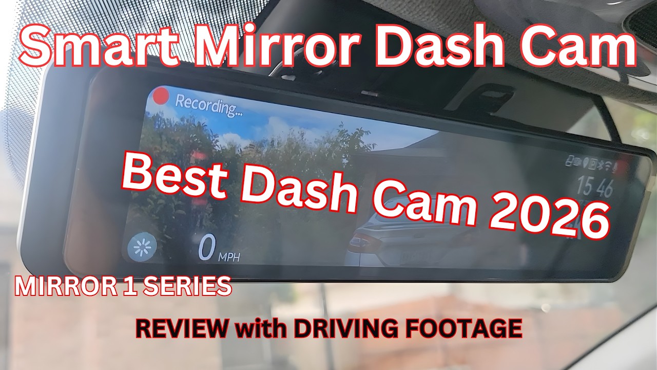 The BEST Rear View Mirror Dash Cam? MIOFIVE Mirror 1 Series Full Review & Test Drive Footage