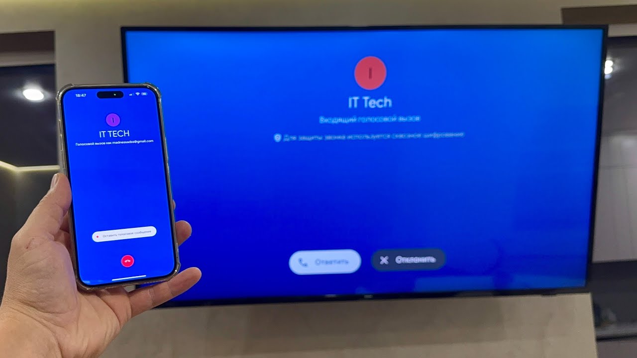 Xiaomi Smart TV Stick 4K Google Meet Duo Incoming Call from iPhone 14pro max 512gb