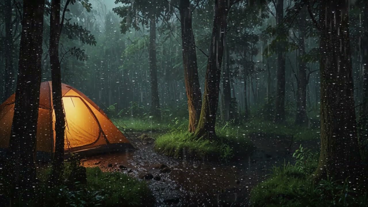 🌧️⛺🌧️ Tent Rain Sounds 🌧️⛺🌧️ - Soothing Raindrops Sounds To Help Sleep, Study, Relax and Meditate.