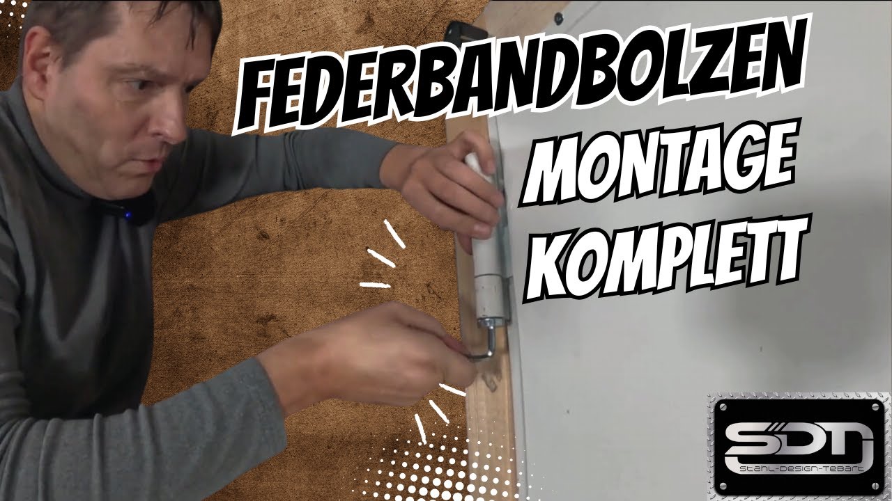 Federbandbolzen Brandschutzt&uuml;r: Montage/Demontage | Komplettset mit Montagefett &ndash; schnell lieferbar