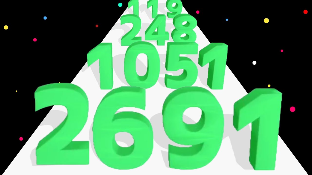 Number Hit Rush! Merge Number Run 3D - Max Level Gameplay #asmrgameplay #maxlevel #satisfyingasmr