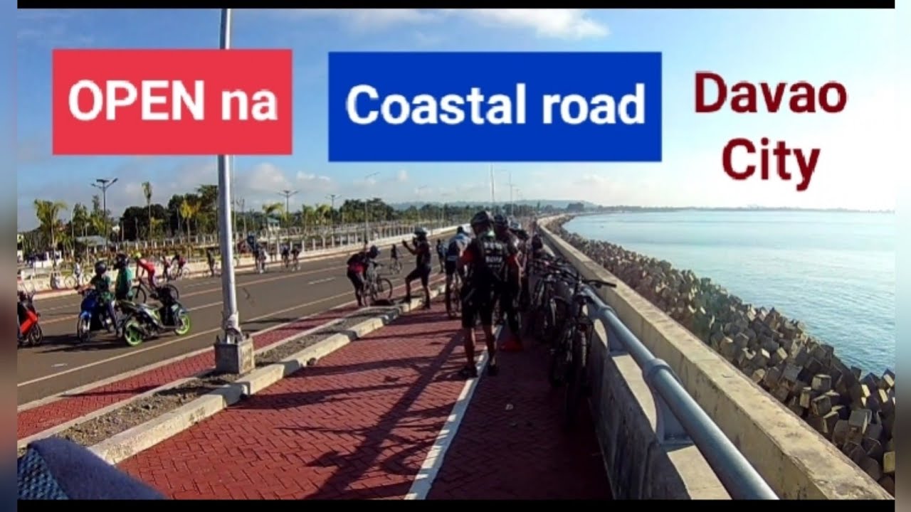 Open na coastal road bago aplaya Davao City