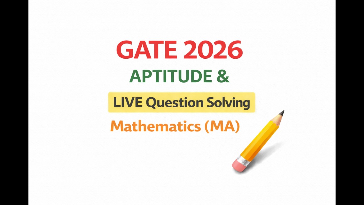 GATE 2026 APTITUDE Live Question Solving