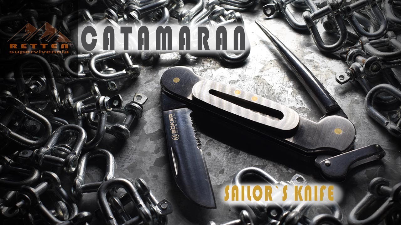 Boker Magnum Catamarán Sailor Pocket Knife Nautical Edc Tool Unboxing