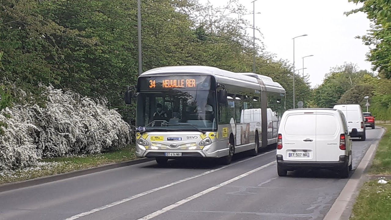 Full thortle : Ligne 34 Stivo , Heuliez Bus  GX437 Hybride ( ft Theo_tc95)