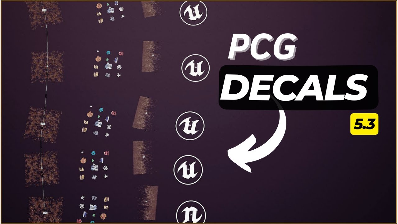 How to Use PCG DECALS in Unreal Engine