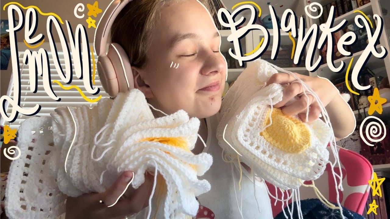 Crochet A Lemon Blanket With Me! | Crochet Vlog