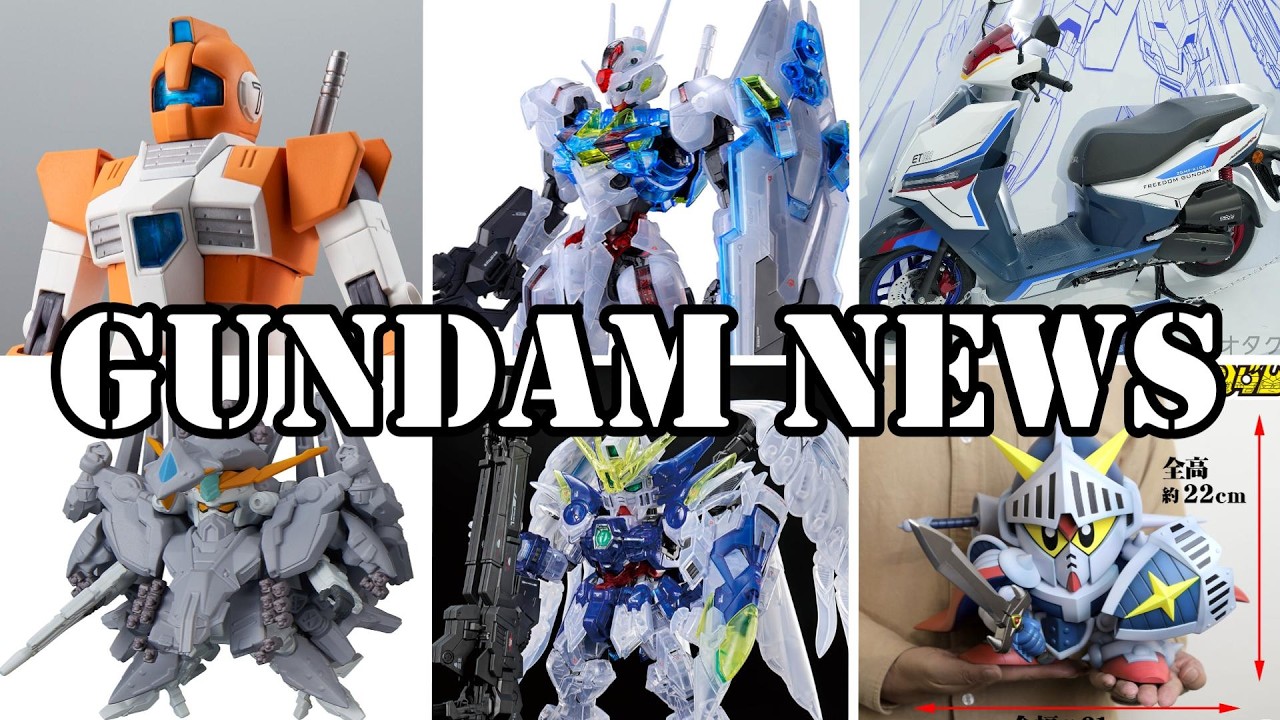 Freedom Scooter, RS GM Trainer, Clear Gunpla, SD Knight Gundam, Regional Pins, And More[Gundam News]