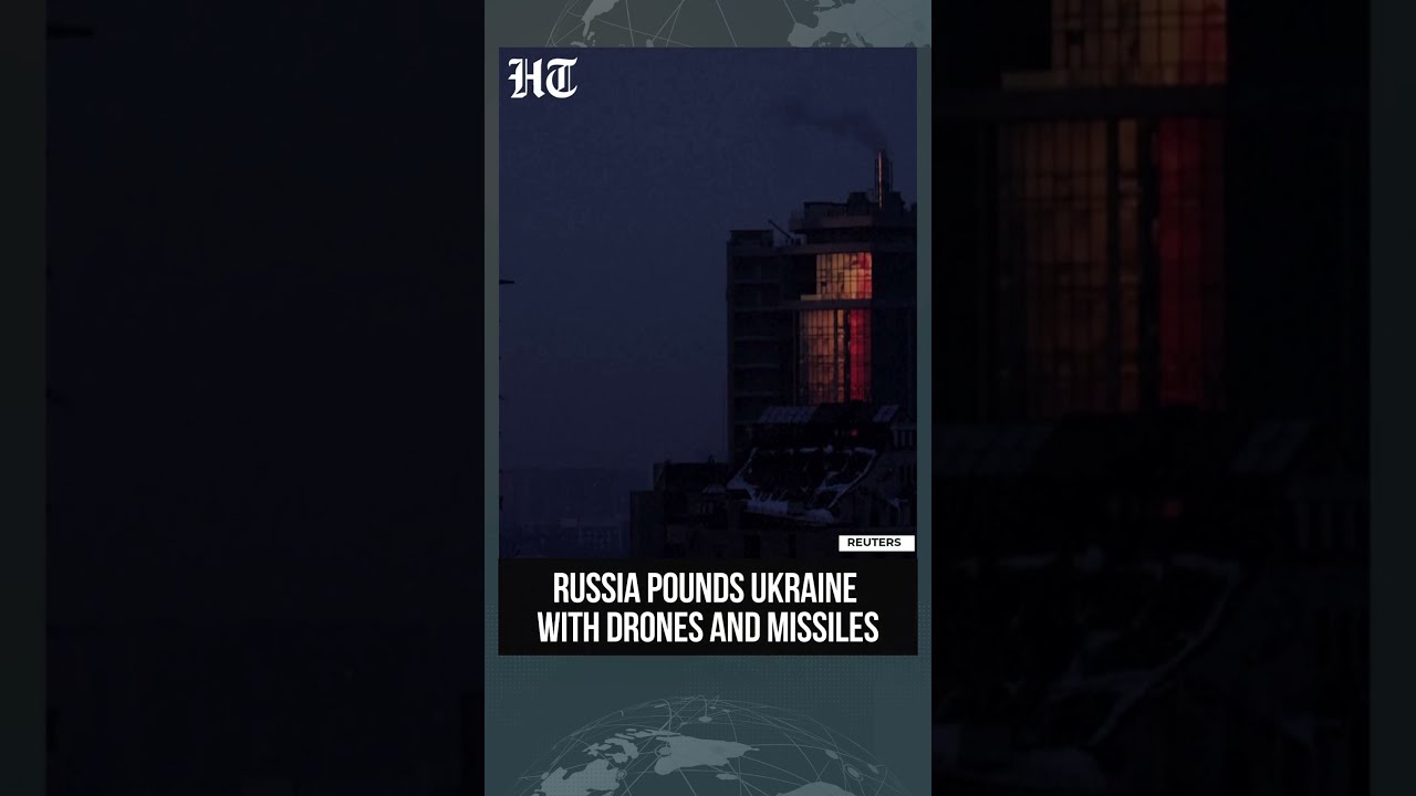 Russia Ukraine War: Drones, Ballistic And Cruise Missiles Rain Down On Ukraine | #shorts